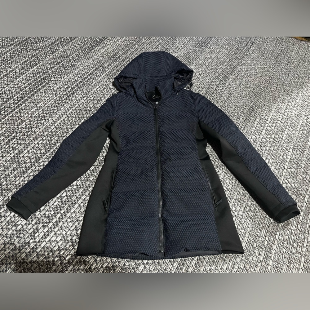 Zak Posen | Black & Navy Hooded Jacket